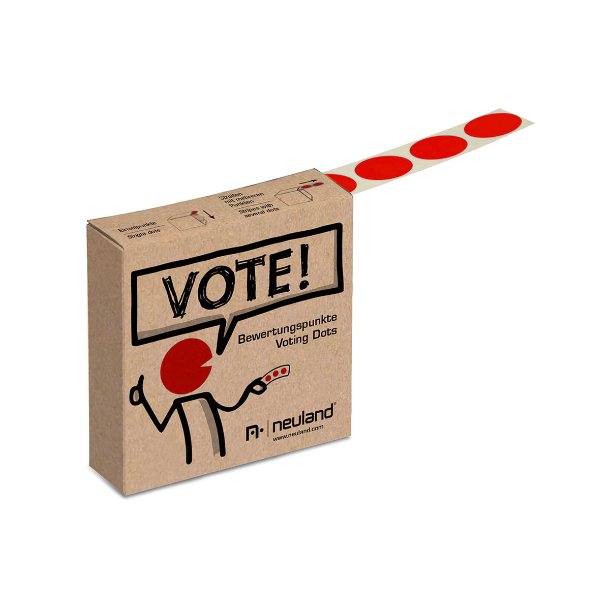 Метки для голосования в ролле красные